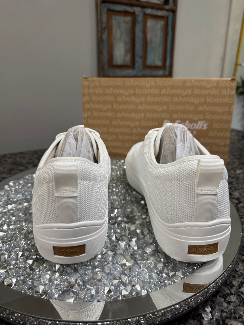 Dr. Scholl's time off White Knit Platform Sneakers NEW 11 - Picture 8 of 13